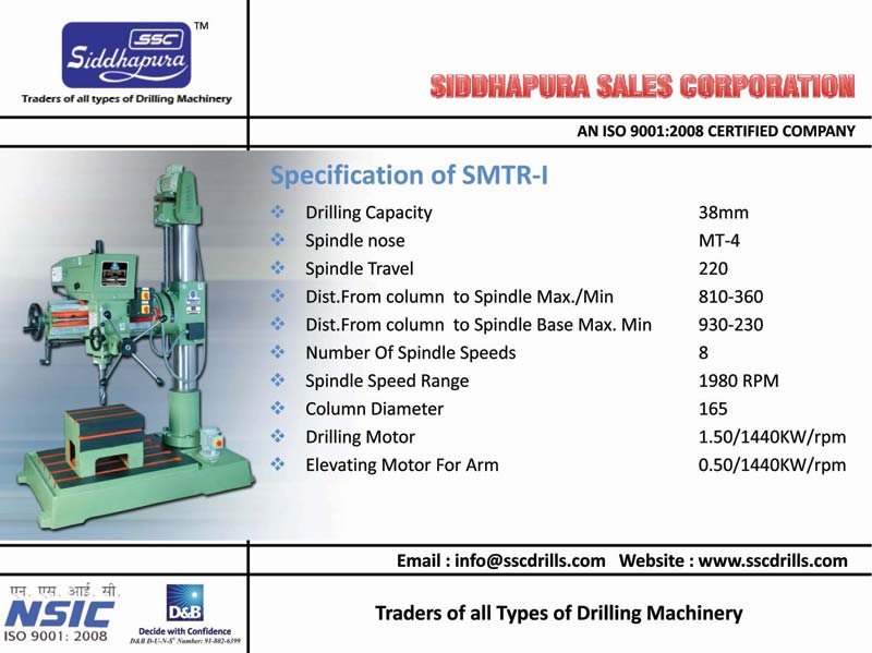 Fine Feed Radial Drilling Machine