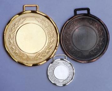 Round Leher Medal, for Award Ceremony, Color : Golden