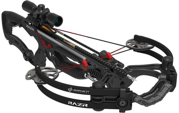 Barnett Razr Carbon Reverse Compound Bow 400 FPS Carbon Arrows