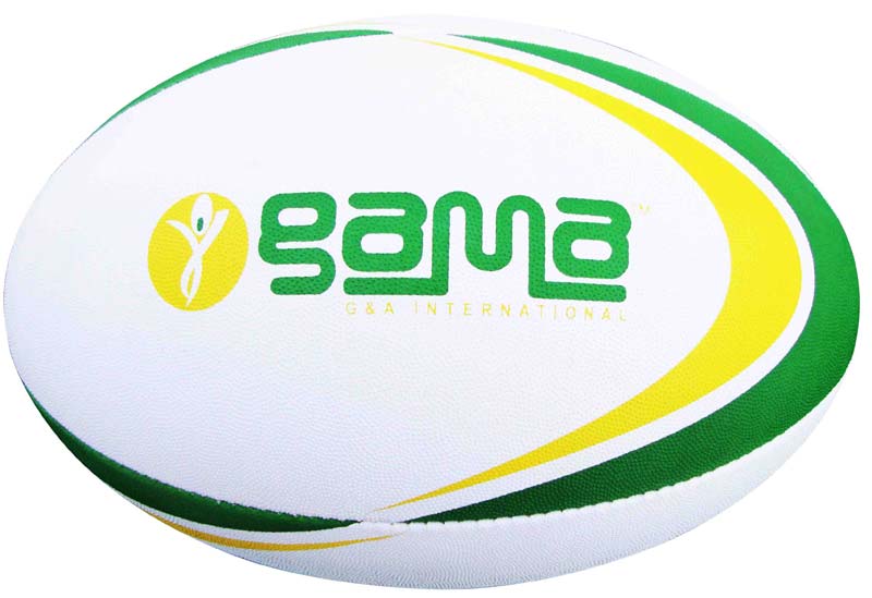 Rugby Ball Alpha, Synthetic Pimpled Rubber Grade I, 4 Ply, 4 Panel