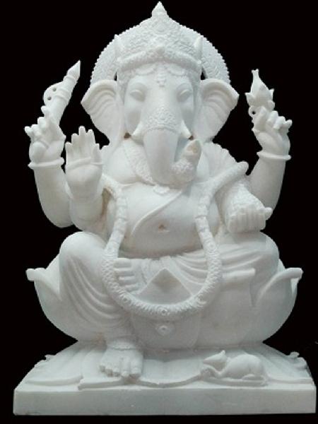 Buy Marble Ganpati Statue from Akshar Moorti Arts, Jaipur, India | ID