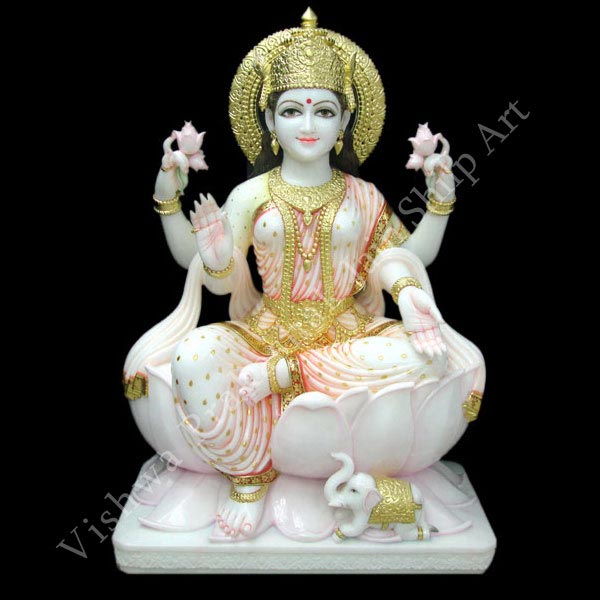Buy Marble God Laxmi Statues Murti from Akshar Moorti Art, Jaipur
