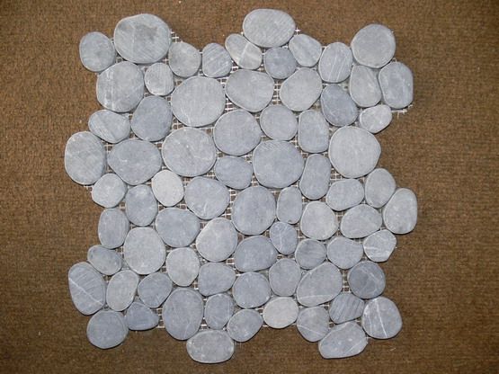 Mosiac Coin Tile - Interlock Grey Marble 19 Usd / Box