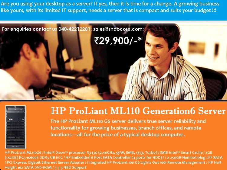 New Hp Proliant Ml110 Generation 6 Server Manufacturer Exporters From Id