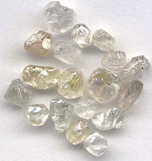 gem quality rough diamonds