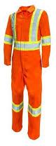 100% Industrial Cotton Twill Protective Wear Coveralls, Color : Red