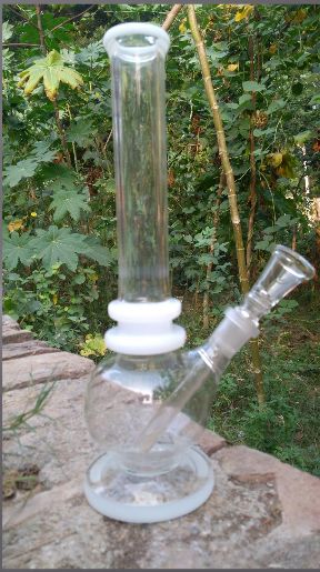 Non Coated 350-400GM Glass Clear Bongs, Size : 10 Inches