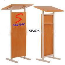 Wooden and metal podium