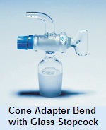 Glass Stopcock Cone Bend Adapter
