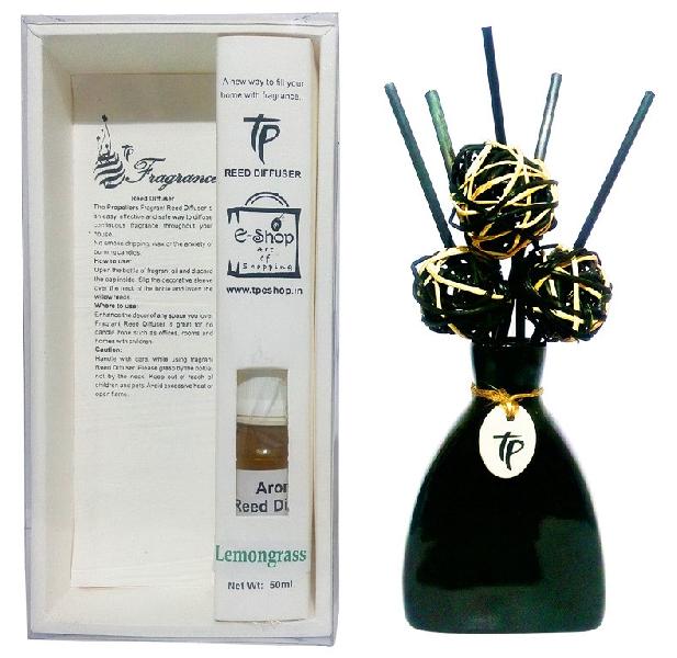 TP-Aroma Reed Diffuser- Lemongrass Flavour- Black Pot