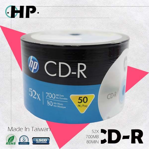 HP Blank CD 700MB 52X From Taiwan Factory Wholesale