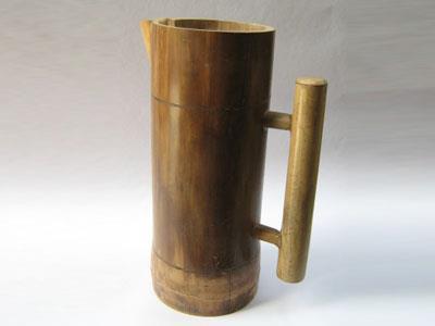 Handmade Bamboo Beer Jug