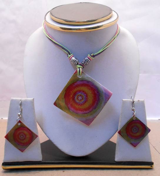 Glass Painted Shell Jewellery