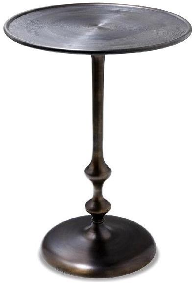 Modern Rustic Turned Metal Side Table