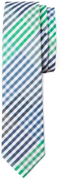 Color Blend Plaid Tie - Green