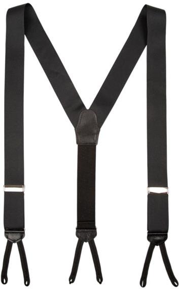 Handmade Grosgrain Suspenders Made in Usa Black