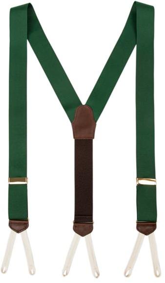 Handmade Grosgrain Suspenders Made in Usa Kelly