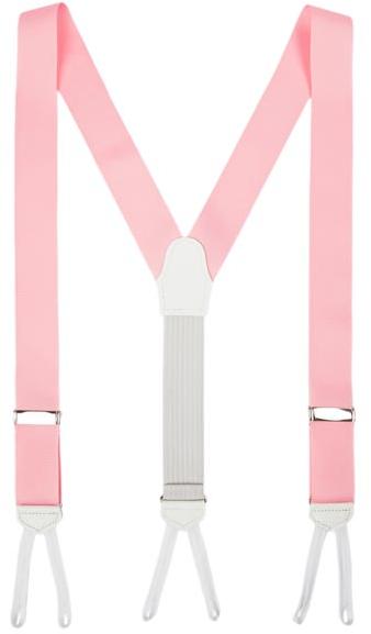 Handmade Grosgrain Suspenders Made in Usa Pink