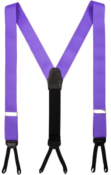 Handmade Grosgrain Suspenders Made in Usa Purple