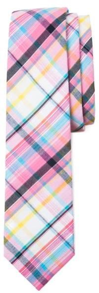 Party Plaid Tie - Pink