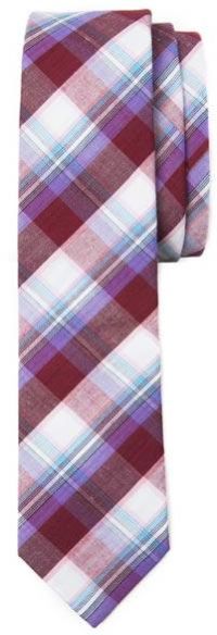 Picnic Plaid Tie  - Burgundy