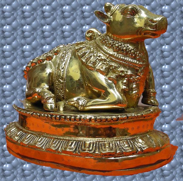 Brass Nandi Statue