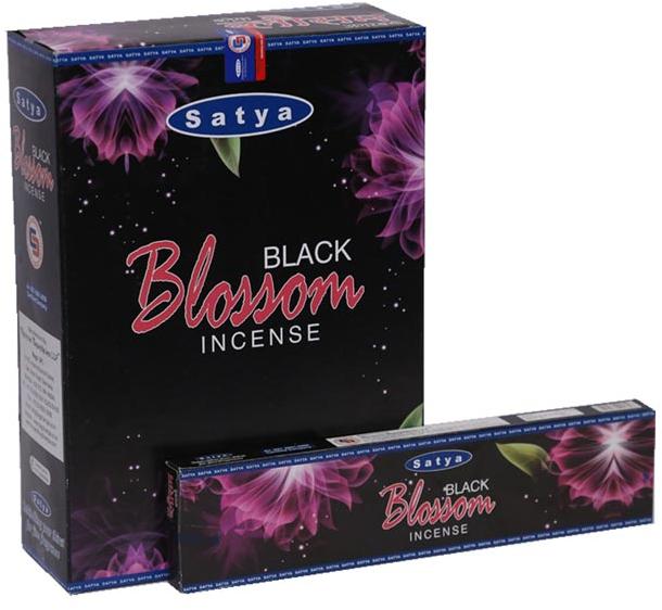 Satya Black Blossom Incense Sticks 240 Grams Box