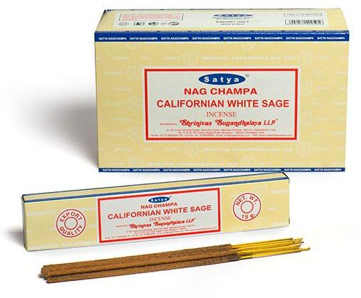Satya Californian White Sage Incense Sticks, for Religious, Aromatic