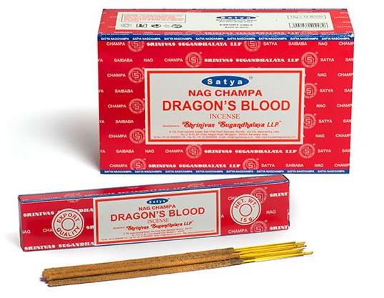 Satya Dragons Blood Incense Sticks, for Religious, Aromatic