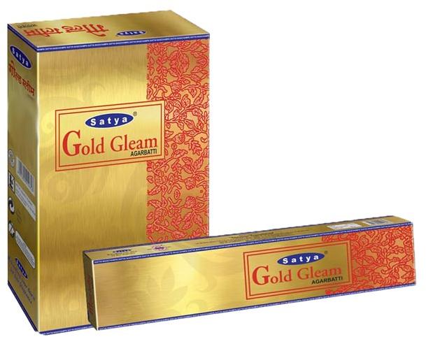 Satya Golden Gleam Incense Sticks 240 Grams Box