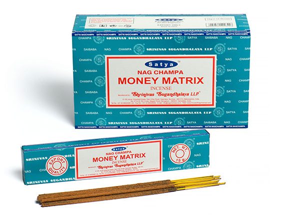 Satya Money Matrix Incense Sticks 180 Grams Box
