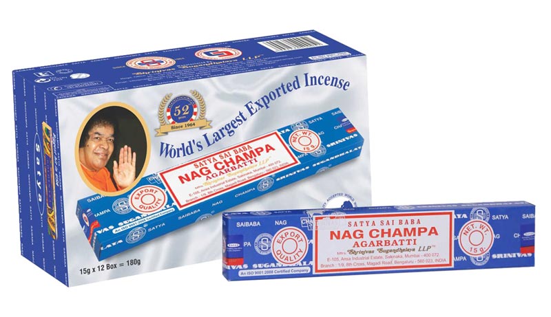 Satya Nag Champa Incense Sticks 180 Grams Box
