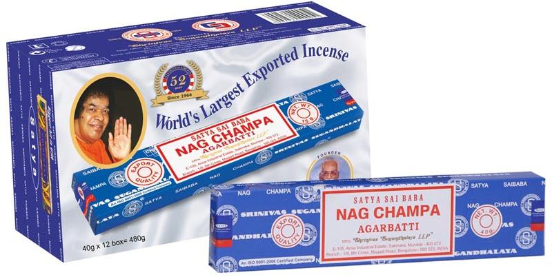 Satya Nag Champa Incense Sticks 480 Grams Box