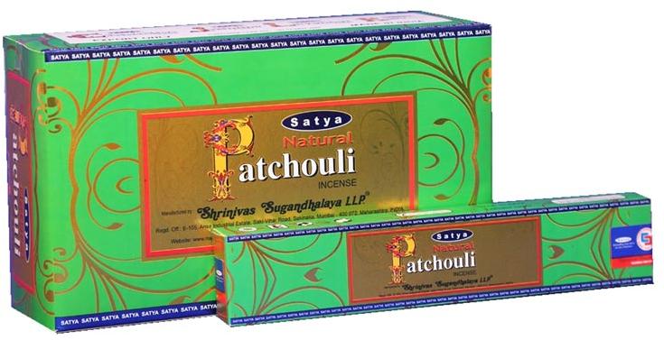 Satya Natural Patchouli Incense Sticks 180 Grams Box