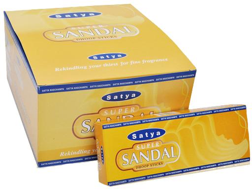 Satya Super Sandal Dhoop Sticks 12 Packs Box