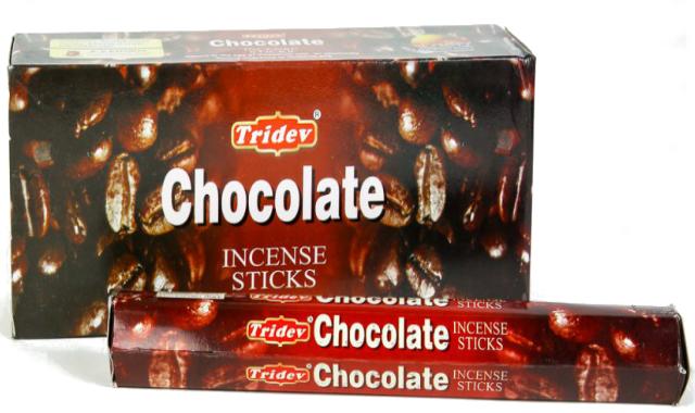 Tridev Chocolate Incense Sticks 120 Grams Box