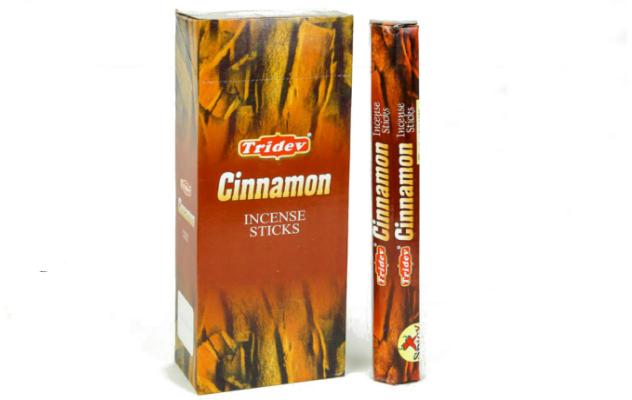 Tridev Cinnamon Incense Sticks 120 Grams Box