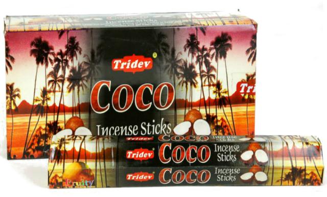 Tridev Coco Incense Sticks 120 Grams Box