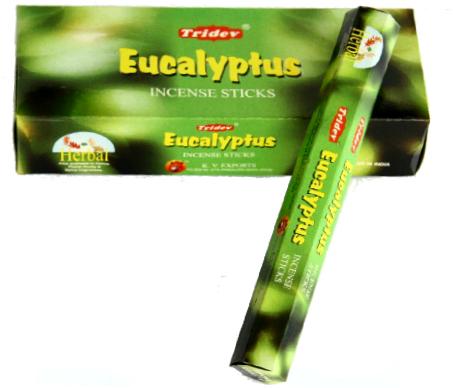 Tridev Eucalyptus Incense Sticks 120 Grams Box