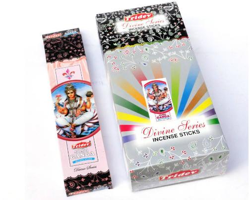 Tridev Jai Maa Ganga Incense Sticks 120 Grams Box