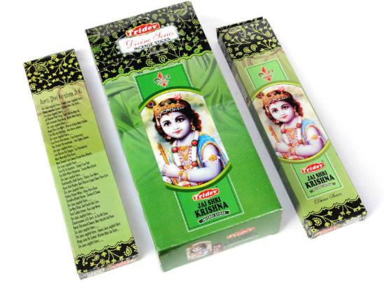Tridev Jai Shri Krishna Incense Sticks 120 Grams Box