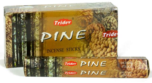 Tridev Pine Incense Sticks 120 Grams Box