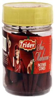 Tridev Sai Mahima Incense Cones Jar 225 Grams