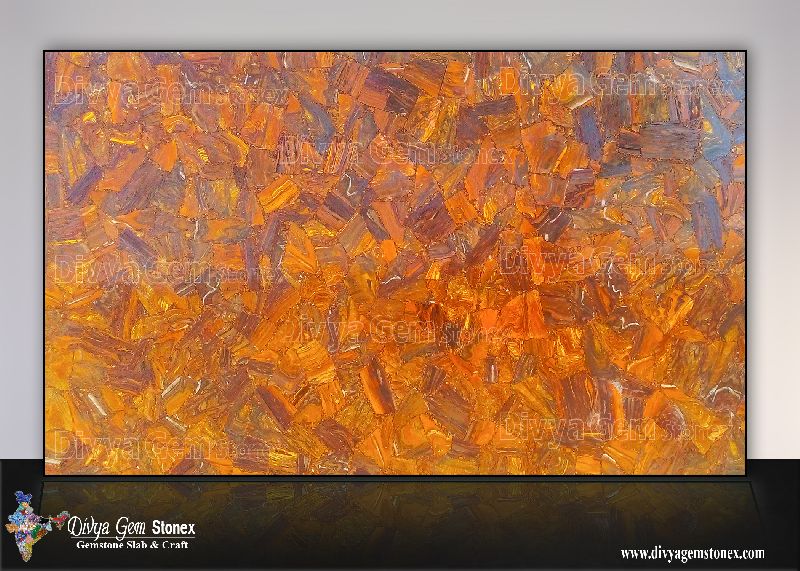 Tiger Eye Matrix Slab, for Flooring, Countertops, Shape : Rectangular