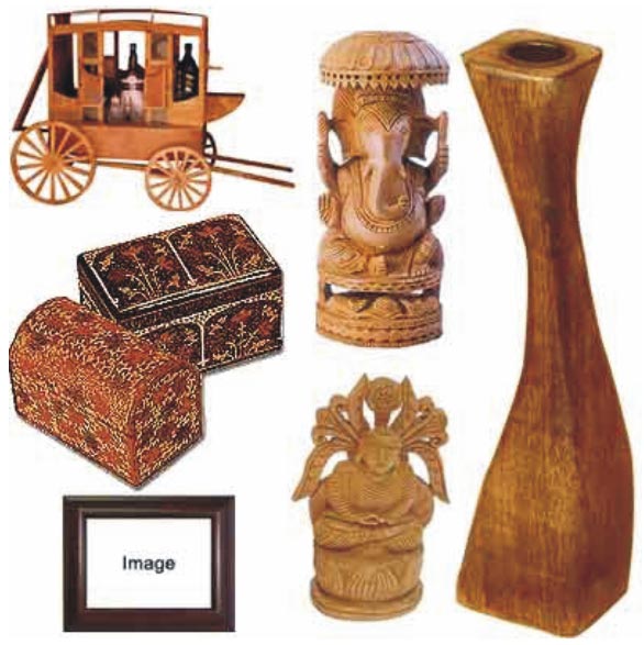 wooden handicraft items