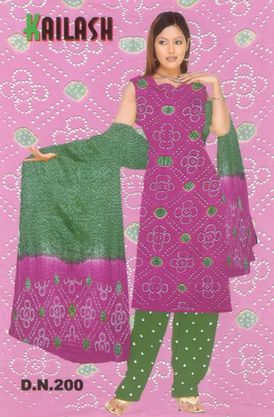 Cotton Bandhej Salwar Suit