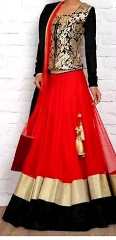 Chiffon designer lehenga, Occasion : Festival Wear