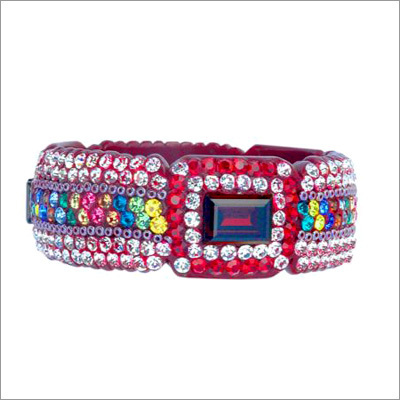 Beaded Lac Bangles, Color : pink