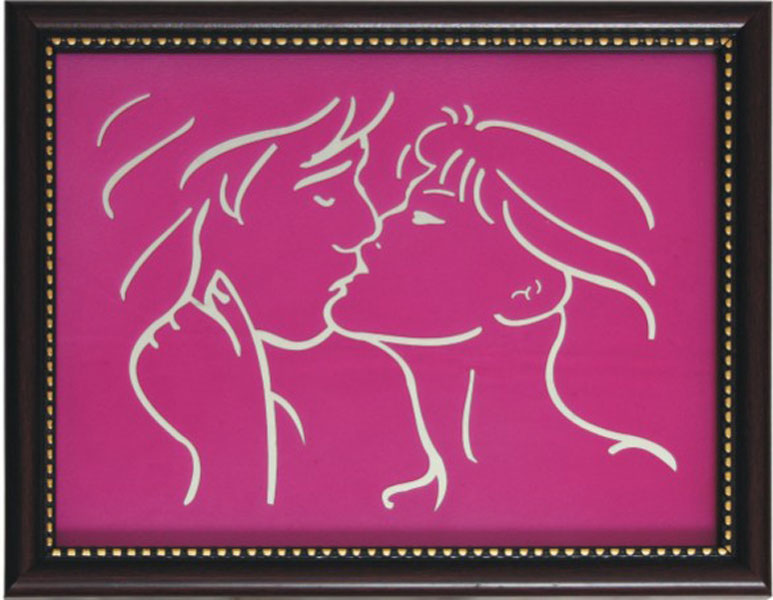 Kissing Couple Painting