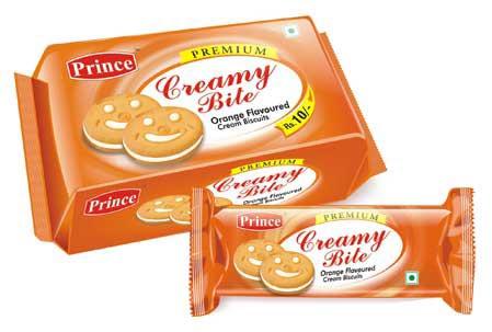 Orange Flavour Creamy Bite Biscuits
